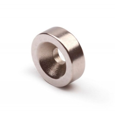 Неодимовый магнит-кольцо  15х5мм с зенковкой Force
